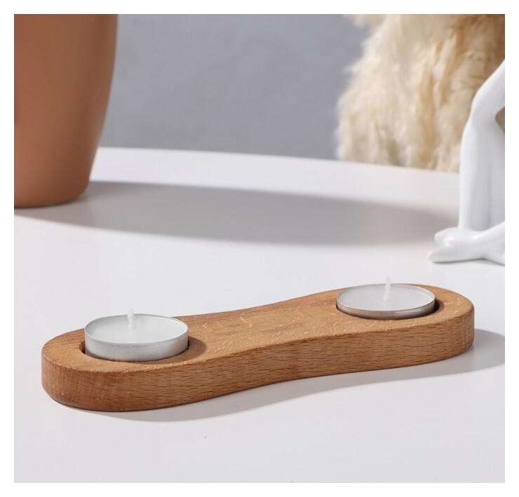 Подсвечник "Арахис", на 2 свечи, 18х6х1,6 см  