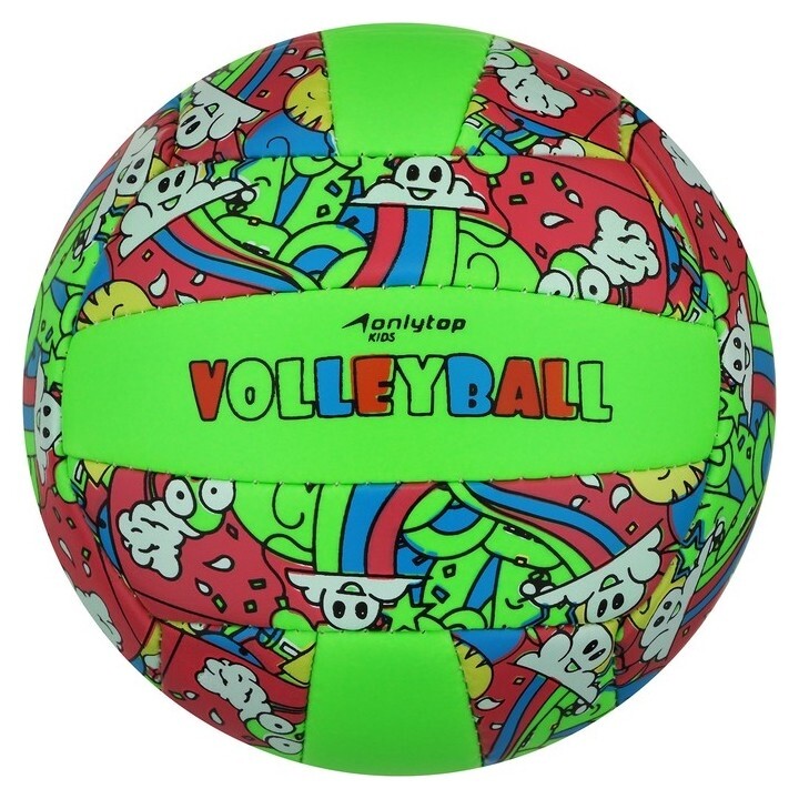 Мяч волейбольный Onlytop, пвх, машинная сшивка, 18 панелей, размер 2  Onlitop