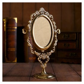 Зеркало "Вензеля" латунь 20х9,5х26 см 