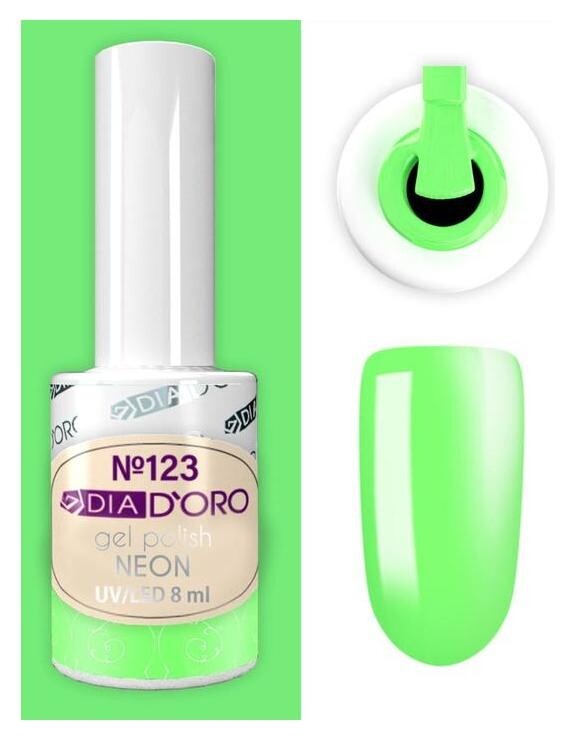 №123 гель-лак DIA D`oro Classics Professional 8 мл.neon  Dia D’oro