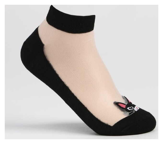 Носки женские, цвет чёрный, размер 23-25 (36-40)  HOBBY LINE