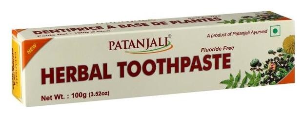 Зубная паста патанджали травяная, 100 г  Patanjali