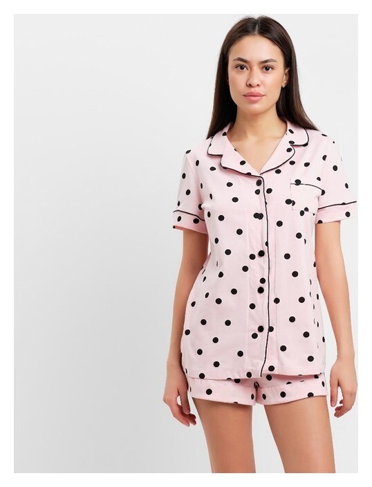 Пижама женская (Рубашка и шорты) Kaftan "Cute" р. 48-50  Kaftan