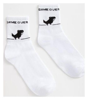 Носки Minaku «Game Over», цвет белый, размер 38-39 (25 см) Minaku