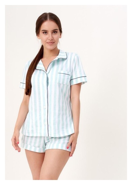 Пижама женская (Рубашка и шорты) Kaftan "Fresh" р. 40-42  Kaftan