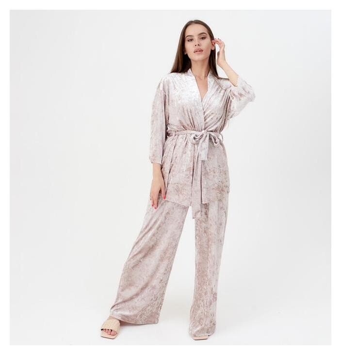 Комплект женский (Жакет, брюки) Kaftan, р. 44-46, розовый  Kaftan