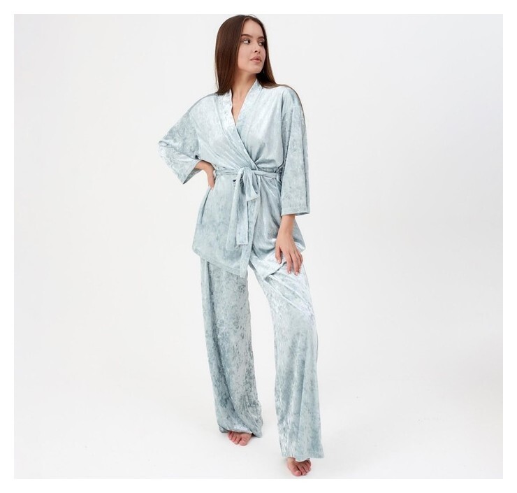 Костюм женский (Жакет, брюки) Kaftan, размер 48-50, цвет мятный  Kaftan