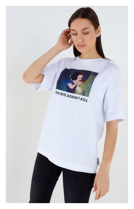 Футболка «Белоснежка» принцессы Oversize, цвет белый  