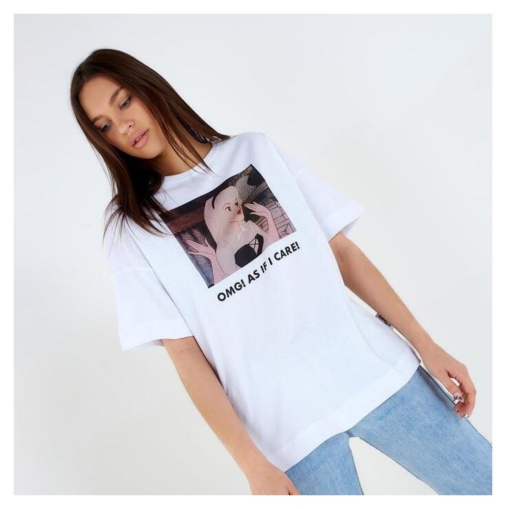 Футболка «Аврора» принцессы Oversize, цвет белый  