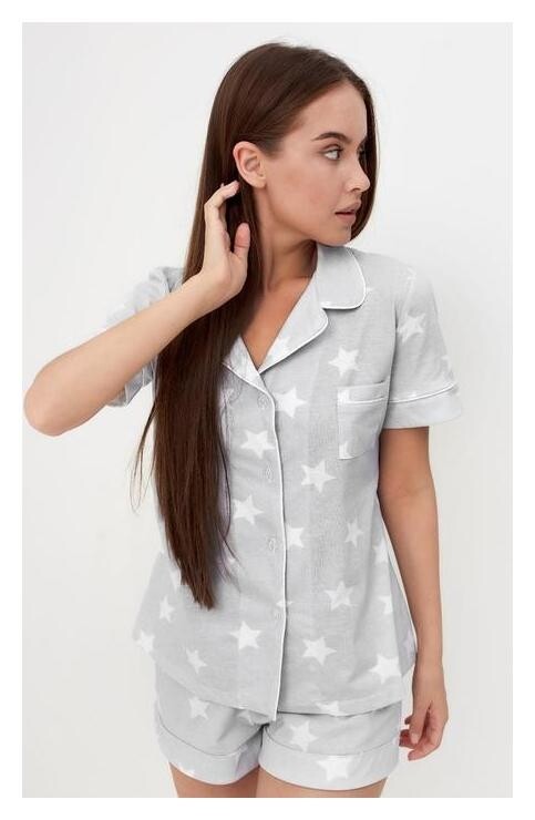 Пижама женская (Рубашка и шорты) Kaftan "Star" р. 52-54  Kaftan