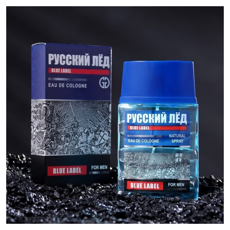 Одеколон мужской русский ЛЁД Blue Label, 60 мл Позитив Парфюм