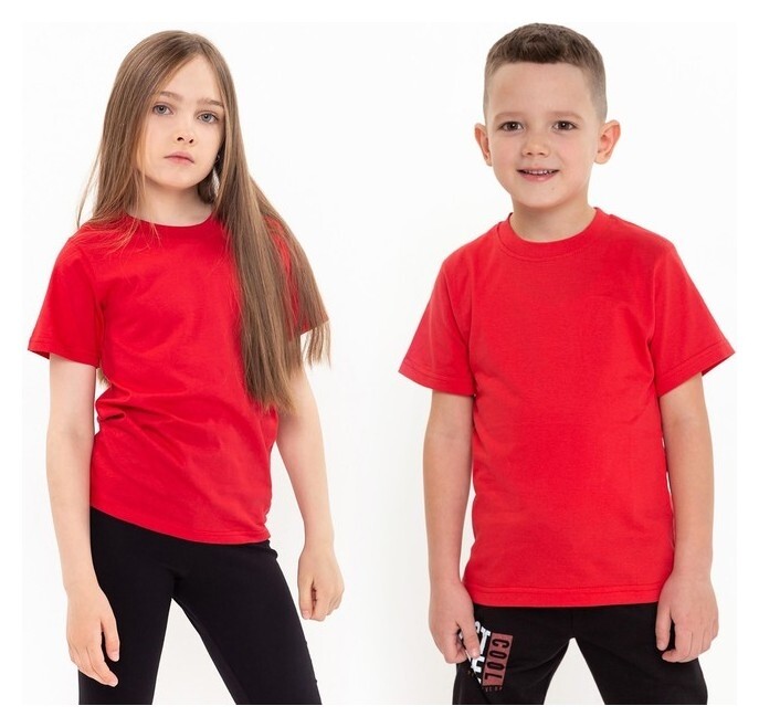 Футболка детская, цвет красный, рост 152 см  Ata sport