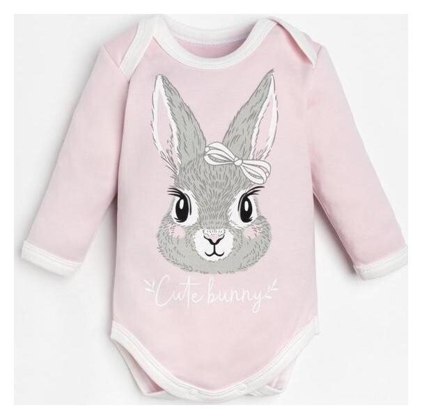 Боди с длинным рукавом крошка Я «Зайчик», рост 68-74 см  Крошка Я