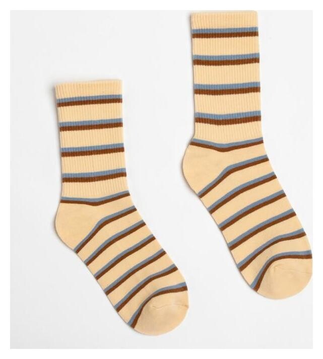 Носки Minaku цвет бежевый, размер 36-41 (23-27 см)  Minaku