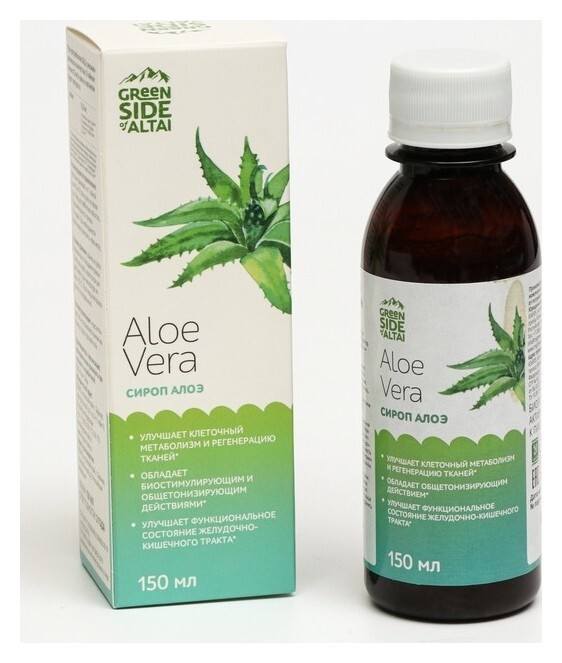 Сироп алоэ доктор грин, 150 мл Green Side