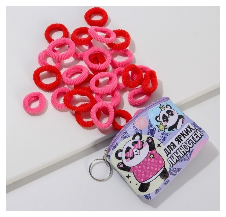 Набор резинок для волос в кошельке «Для ярких личностей», 50 шт.  Art Beauty