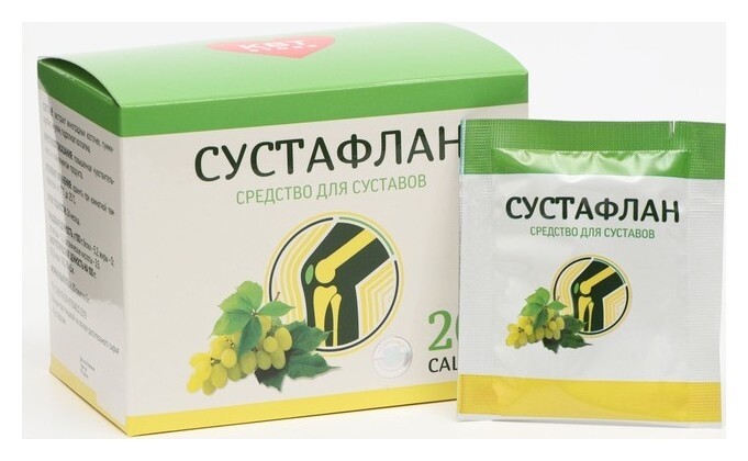 Сустафлан средство для суставов, 20 саше по 5 г Сашера-Мед