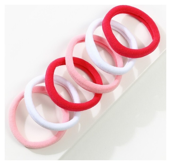 Резинки для волос «Цветные», 6 шт.  Art Beauty