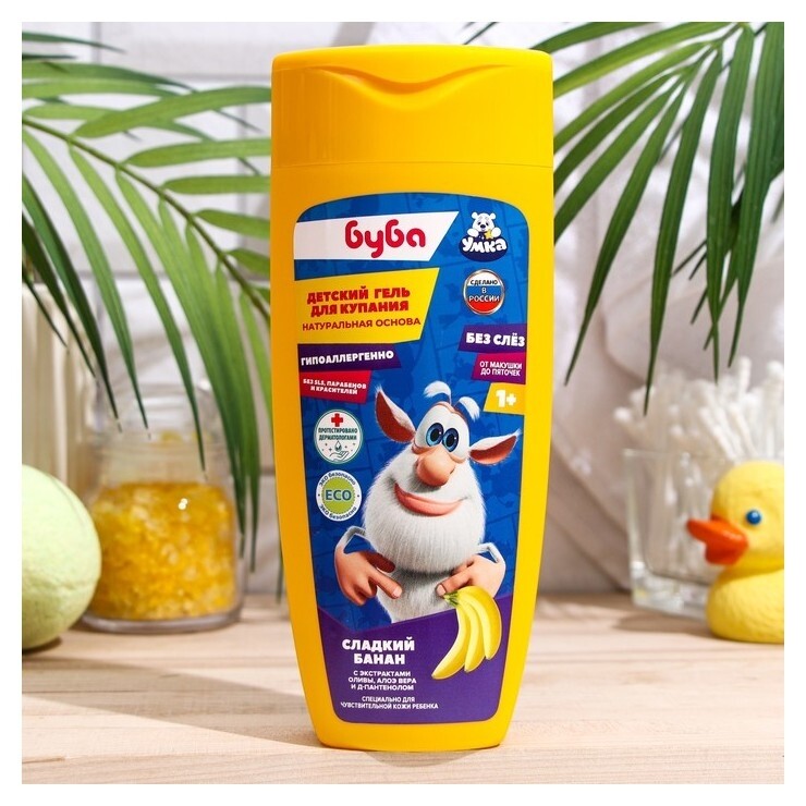 Детский гипоаллергенный гель для купания, буба, сладкий банан Mattel