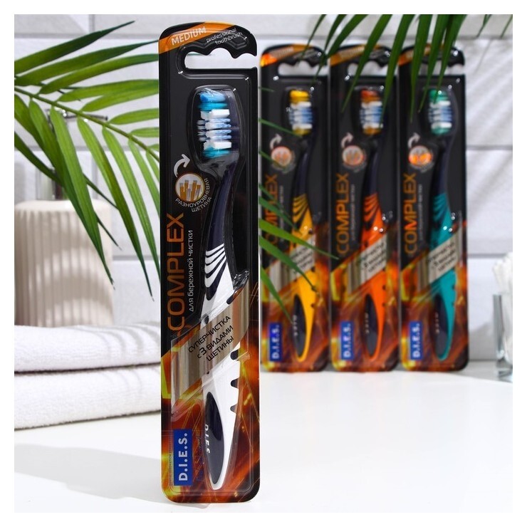 Зубная щётка D.i.e.s. Complex Care, средней жёсткости, 1 шт.  D.I.E.S.