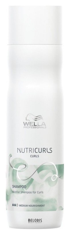 Мицеллярный шампунь для кудрявых волос Wella  Nutricurls