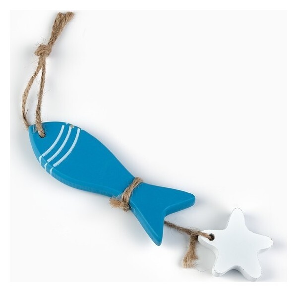 Интерьерный сувенир "Рыбка" подвесной 11см  