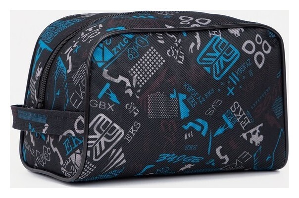 Косметичка на молнии, с подкладом, цвет чёрный  Бако Текстиль