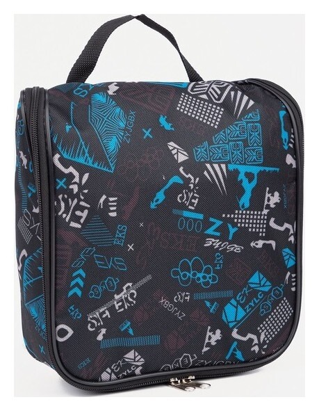 Косметичка-несессер на молнии, с подкладом, цвет чёрный  Бако Текстиль