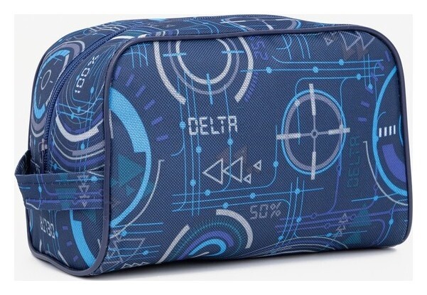 Косметичка на молнии, цвет синий Бако Текстиль