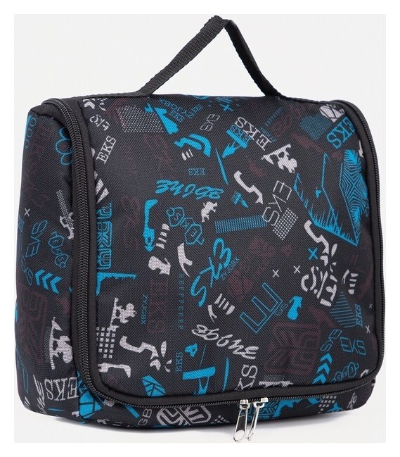 Косметичка-несессер на молнии, с подкладом, цвет чёрный  Бако Текстиль