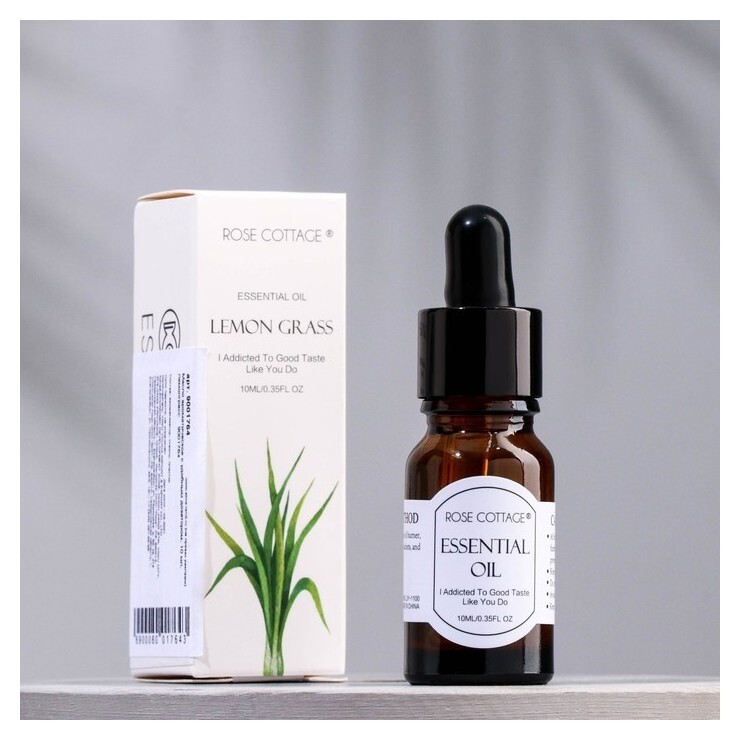 Ароматическое масло с удобным дозатором "Rose Cottage Aroma", 10 мл, лемонграсс  