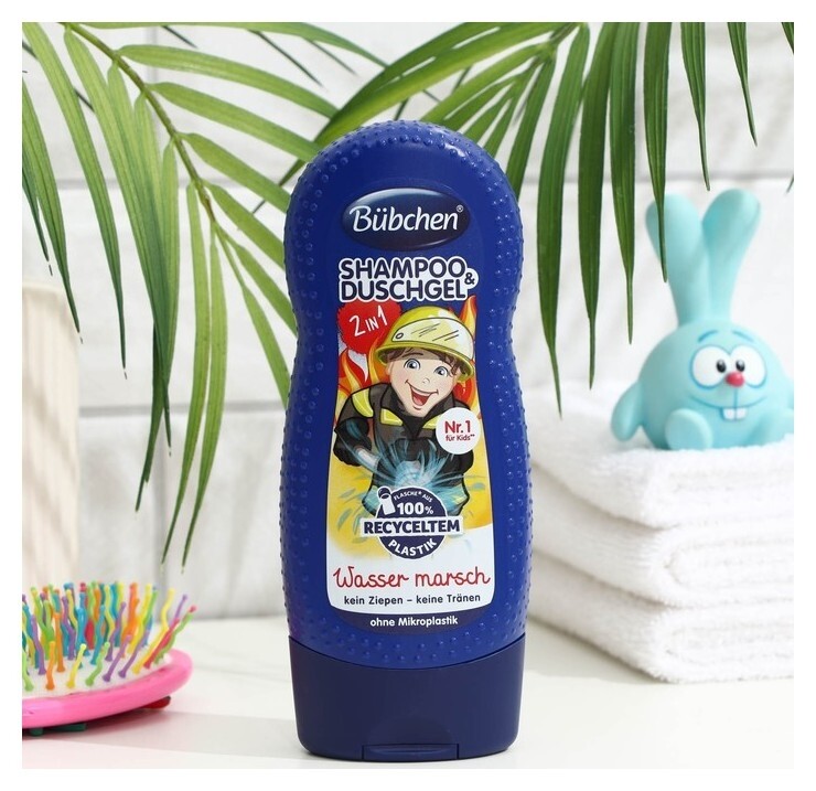 Детский шампунь и гель для душа Bubchen, "Храбрый пожарный"  Bubchen