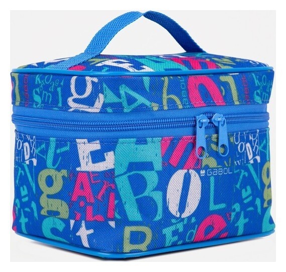 Косметичка на молнии, с подкладом, цвет синий  Бако Текстиль