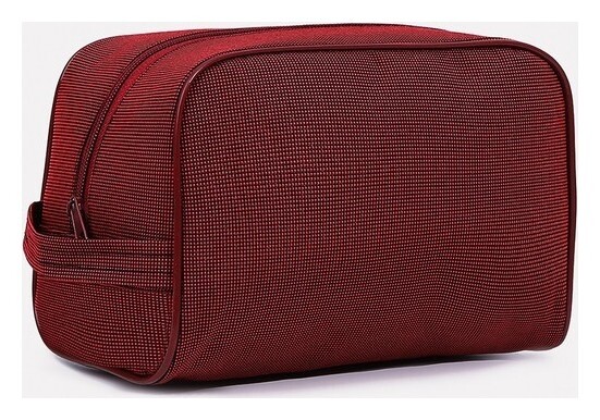 Косметичка на молнии, цвет красный  Бако Текстиль