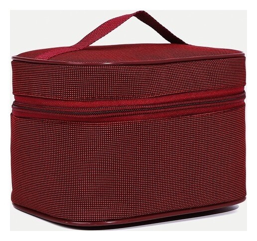 Косметичка на молнии, с подкладом, цвет красный  Бако Текстиль