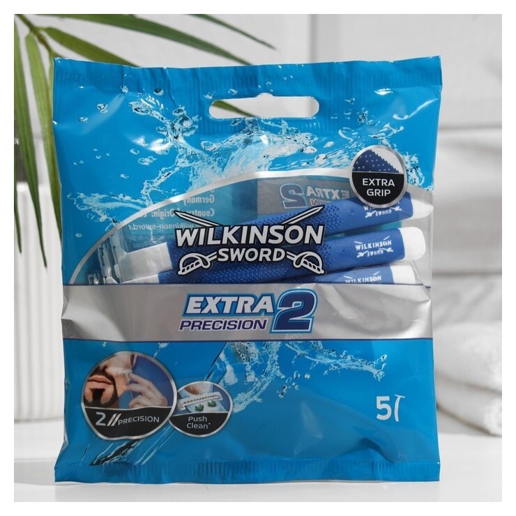 Станок для бритья одноразовый Wilkinson Sword Extra2 Precision, 2 лезвия, 5 шт.  Wilkinson Sword