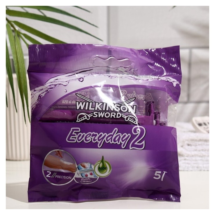 Станок для бритья одноразовый женский Wilkinson Sword Everyday2, 2 лезвия, 5 шт.  Wilkinson Sword