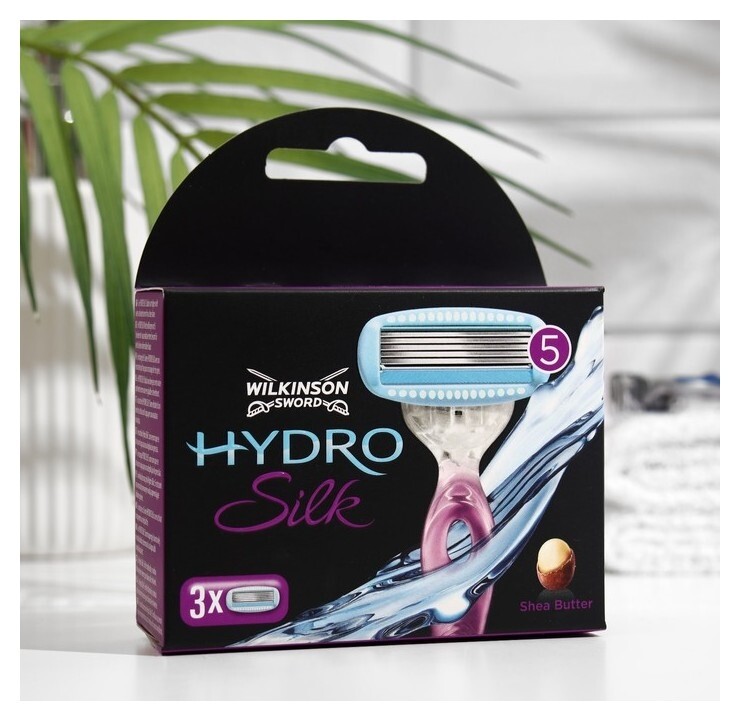 Сменные кассеты для бритья Wilkinson Sword Hydro5 Silk женские, 5 лезвий, 3 шт. Wilkinson Sword