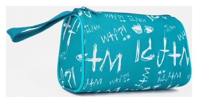 Косметичка на молнии, цвет бирюзовый  Бако Текстиль