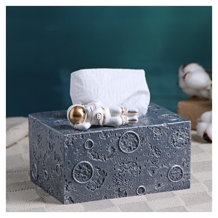 Органайзер для салфеток "Космонавт" 18х13х13см, серый  Take it easy