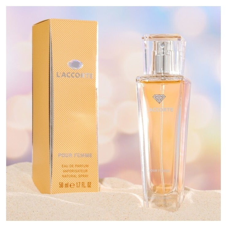 Парфюмерная вода женская L'accorte (Л'аккорте), 50 мл  Кпк-канцтовары