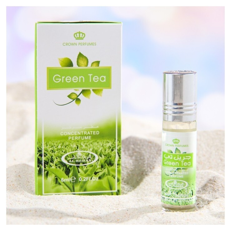 Масляные духи ролик женские Green Tea, 6 мл Al Rehab
