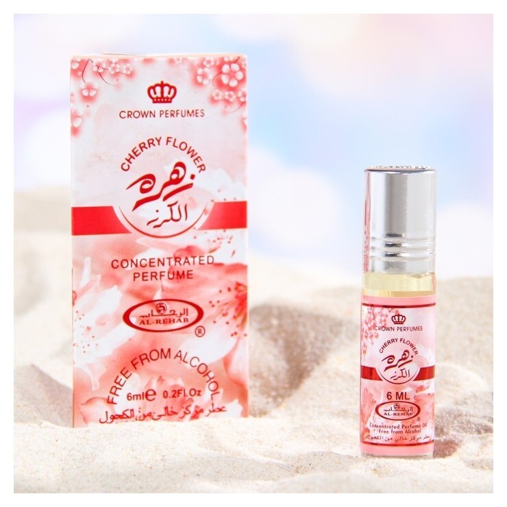 Масляные духи ролик женские Cherry Flower, 6 мл  Al Rehab