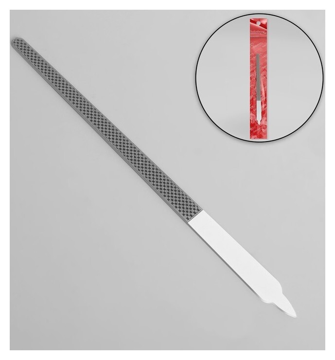 Пилка лазерная для ногтей и кутикулы, 15,2 см, цвет белый, 4443  Solinberg