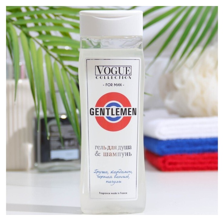 Гель для душа и шампунь 2 в 1, Gentleman  Organell