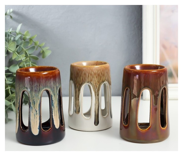 Аромалампа керамика "Ротонда" 7,3х7,3х10,5 см  