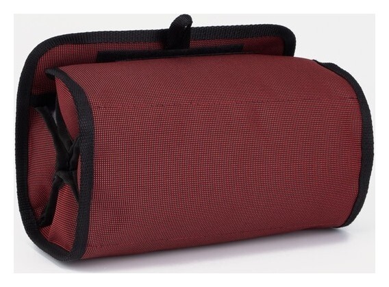Косметичка на молниях, 4 отдела, цвет бордовый Бако Текстиль