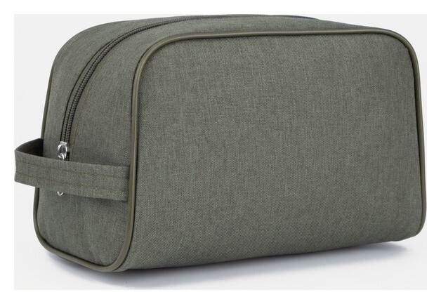 Косметичка на молнии, цвет хаки Бако Текстиль