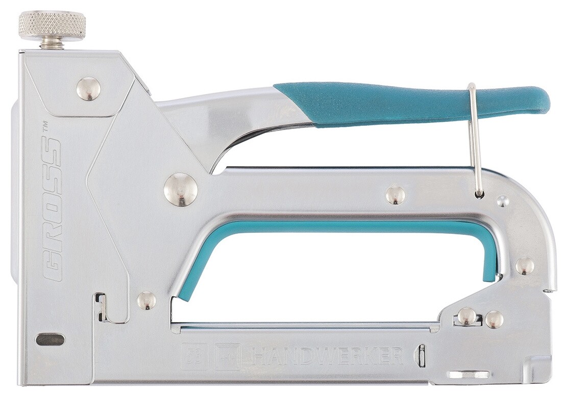 Степлер мебельный регулируемый (Handwerker), стальной корпус, тип скобы 53, 4-14 мм  Gross