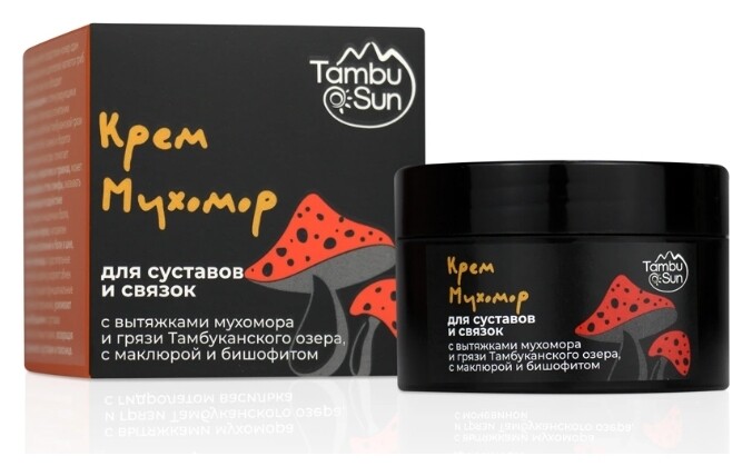 Крем для тела для суставов и связок Мухомор  Tambu Sun
